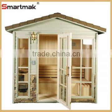 2015 New Product Hemlock deluxe 3 person sauna outdoor,outdoor sauna room for sale,outdoor steam sauna room