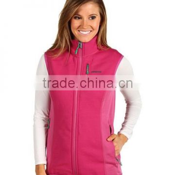 Sleeveless winter vest , ladies sport vest