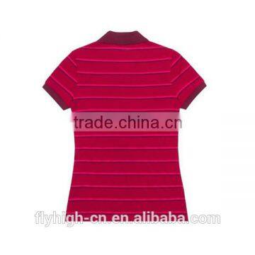 Custom Designed Short Sleeve Striped Polo Shirt photo-6