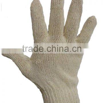 202 RAW WHITE 600 GRAMS 7 KNITTING COTTON SAFETY WORKING GLOVE photo-2