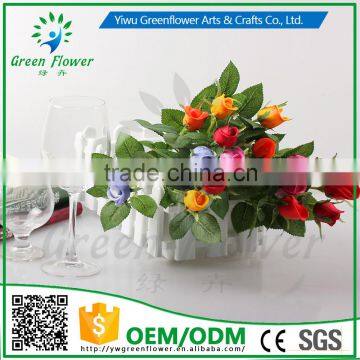Greenflower 2016 Wholesale Real Touch Latex PU China Artificial Flowers Rose Bud for Wedding Decoration photo-4