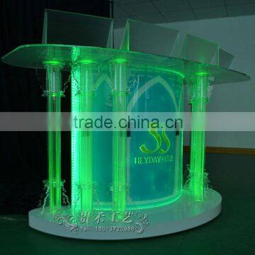 Colorful Acrylic Bar Table With LED Lights, Bar Table for Bar, dj Equipment photo-2