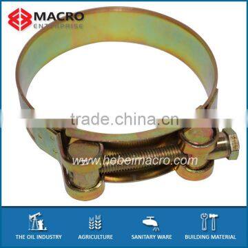 Heavy duty unitary hose clamp with T - Bolt ( Hydraulic hose clip )