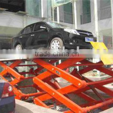 OEM hydraulic mid rise single cylinder scissor car lift for sale