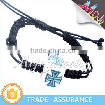 Yiwu Market Simple Bead Jewelry Black String Braided Bracelet