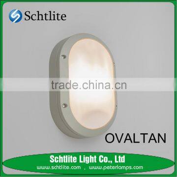 OVALTAN IP65 G24 Opal white PC garden wall bulkhead light