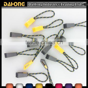 top quality sportswear plastic zipper puller with cord                        
                                                Quality Choice