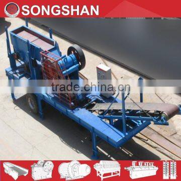 Mobile stone crusher production line with high capacity and reliable quality