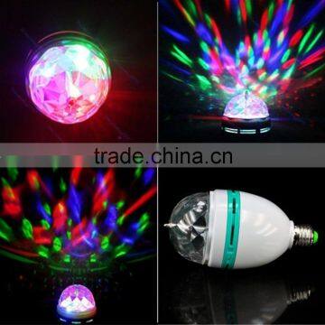 E27 RGB Color Changing Led Rotating Light Bulb Lamp Mini Stage Home Party Disco Party Lighting Quality Choice photo-5