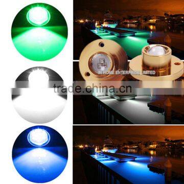 High quality RGB IP68 Waterproof led underwater fishing light for boat/pool/yacht/marine