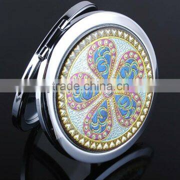 2013 fashion metal cosmetic pocket mirror for wedding gifts