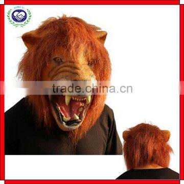 Eco-friendly Halloween Cosplay Custom Lion Head Latex Mask