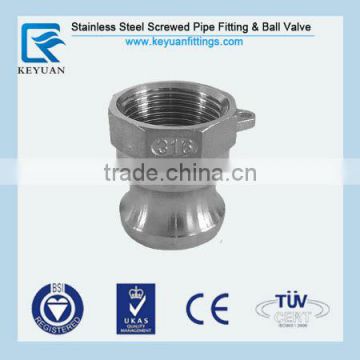 316 Stainless Steel Cam & Groove Adaptor Female NPT