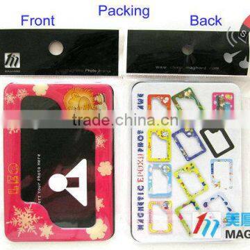 2015 good quality new rubber photo frame magnet