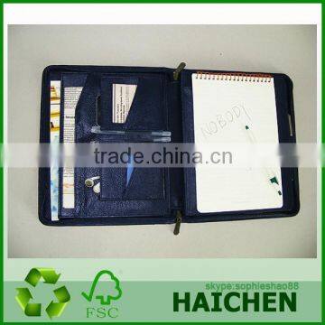 Hot Selling Leather Portfolio Case With Zipper Closure photo-2