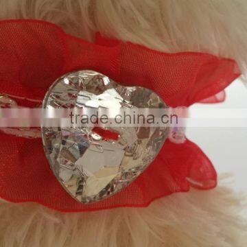 Bud silk fake diamond pet and dog collar