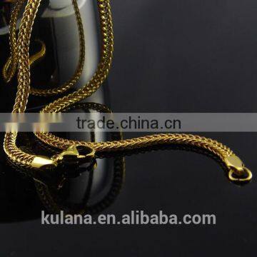 3.5mm Fox Tail Chain Gold Necklace Designs in 3 grams 91812