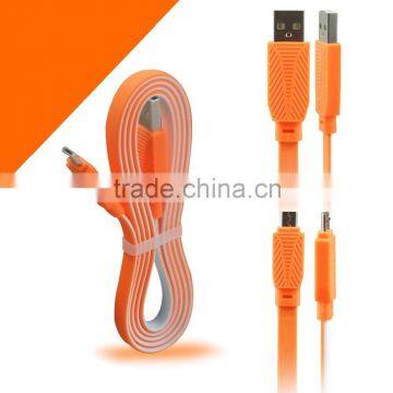 High quality 3.3ft Micro to USB 2.1A double color TPE charger cord for Samsung