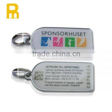 Personal cheap keychain unique id unique qr code keychain