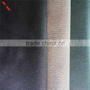 new style three layers bonded polyester and pu mixed suede leather sofa fabric, room furniture upholstery fabric china