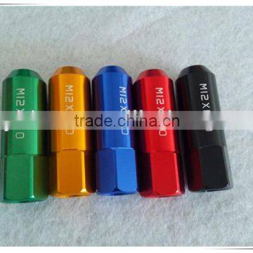 Automotive aluminum alloy wheel lug nut