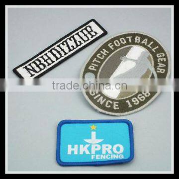 Factory Price Merrow Border Woven Badges With Backing