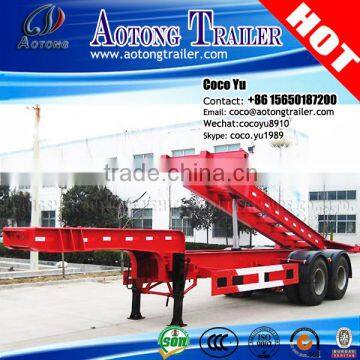 Tri-axles U Shape 30CBM Aluminum/Carbon Steel Tipping Trailer For Transportation Grain Trailer Truck photo-3