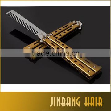 butterfly comb for training Practice Balisong Butterfly Comb Knifes Trainer