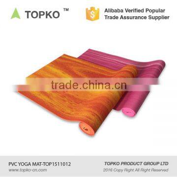 TOPKO Wholesale China Made Eco Friendly Anti Slip Custom Print PVC Yoga Mat