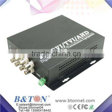 4Ch 720P/960P/1080P HD-CVI/AHD/HD-TVI Converter Fiber Optic to BNC Video Converter Fiber Optical Transmitter and Receiver photo-3