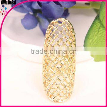 Hotsale 2015 Popular Selling Fashion Hollow Gold Alloy Ring