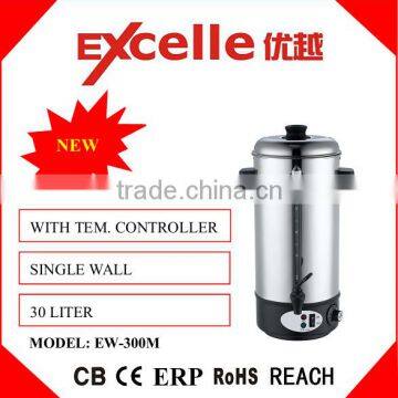 30L Big capacity commerical used electric kettles stainless steel water boiler urn