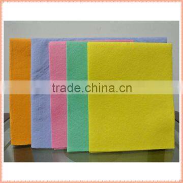 Super absorbent needle punched nonwoven cleaning cloth cleaning wipes (50%viscose, 50%polyeter, needle punched nonwoven)