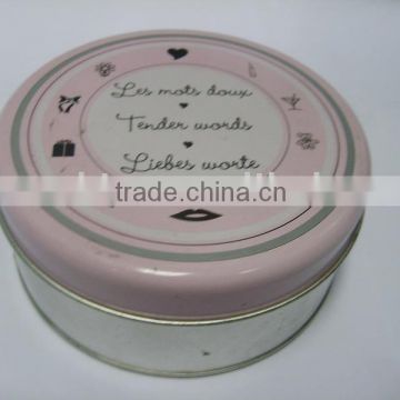 Small round cake tin can