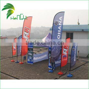 Custom Design Digital Printings Full Colors Feather Beach Flags Banners