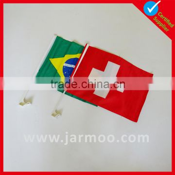 Cheap sports silk screen printing hand waving flags