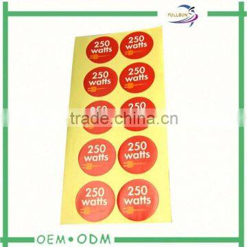 self-adhesive warranty sticker labels