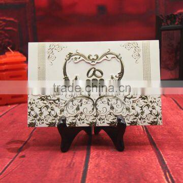 Free printing Arabic customized design wedding invitation card/ Muslim paper wedding invitation