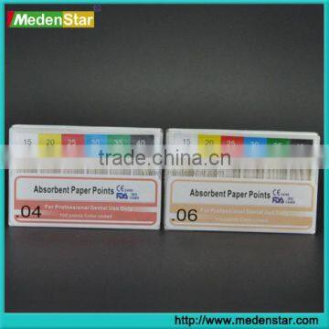 ISO Standard dental Sterilized Absorbent Paper Points (Greater Taper: 0.04 / 0.06) AP-2