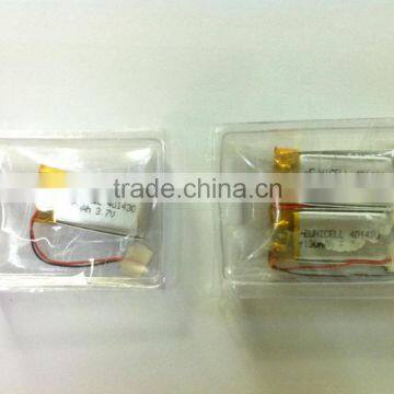 3.7v Lithium polymer rechargeable Battery 401430 402535