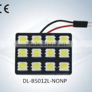 Bonjour LED Auto Light Dome Lamp No Polarity 12SMD 5050 with CE