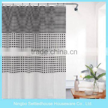 Printing Plastic Shower Bathroom Curtain, Bathroom PEVA Shower Curtain