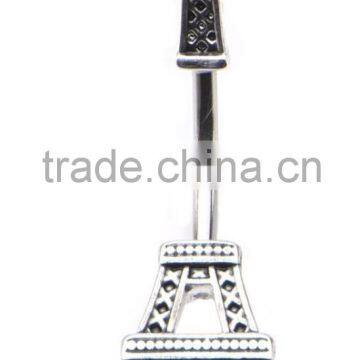 Eiffel Tower Navel Belly Button Ring