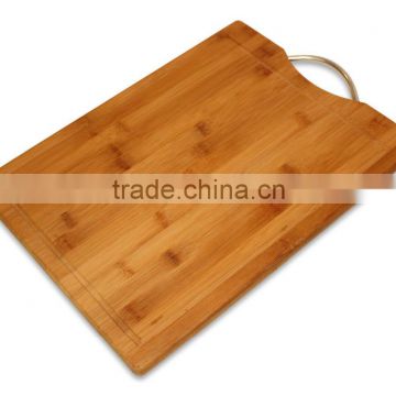 Bamboo Wood Extra Large Cutting Board 16 X 12 with Drip Groove and Handle- Eco Friendly Kitchen Chopping Board