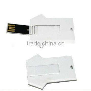 plastic card shape usb flash drive