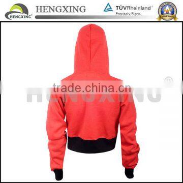 Womens Fashion Hoodie Crop Top Plain photo-2