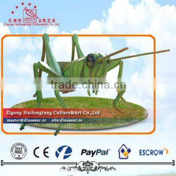 Giant outdoor Equipment Insects Fiberglass Sculpture Grasshopper Sculpture