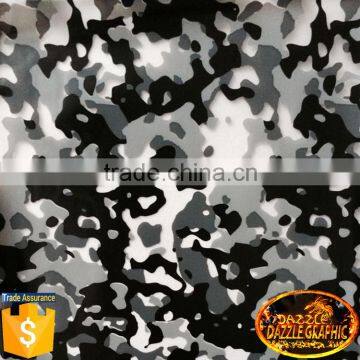 Pretty Popula Dazzle Graphic White Design Camo Hydrographic Film No.DGDAS056-1 Camouflage Water Transfer Printing Film