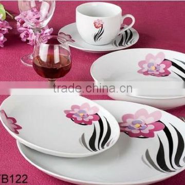 Italian style porcelain dinner coupe plate dinnerware sets