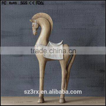 custom only:6 inch resin horse sculpture,vintage style horse grey color for collection and home decoration resin supplier